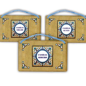 PLACA MDF FAMILIAS aprox 22X14CM