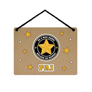 PLACA MDF C/CORDÃO PAI