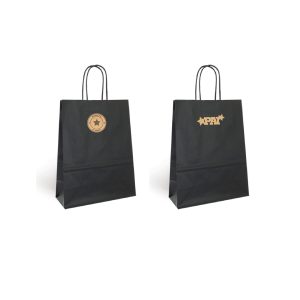 SACO PAPEL PRETO 18X8X24 PAI
